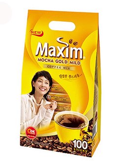 画像1: 韓国インスタントコーヒーMaxim Coffee mocha gold Mix12ｇ　100個入り