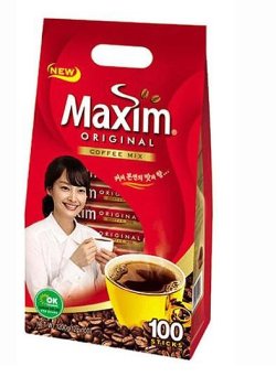 画像1: 韓国インスタントコーヒーMaxim オリジナルcoffee mix12g 100個入り＊8袋　1box価格 